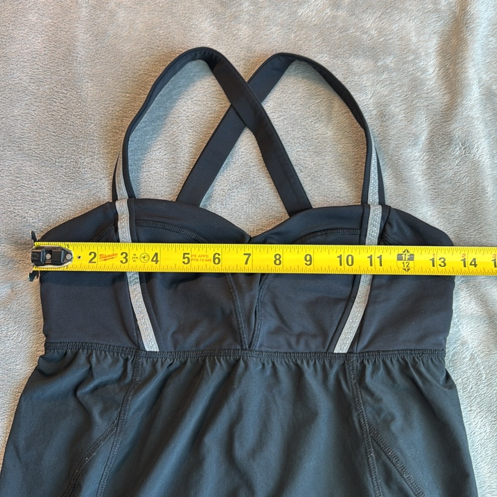 Lululemon Run Illuminate Dress Solid Black Size 6 - Picture 6 of 11